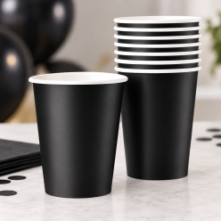Black 9 Oz Party Cups - 8 Pack